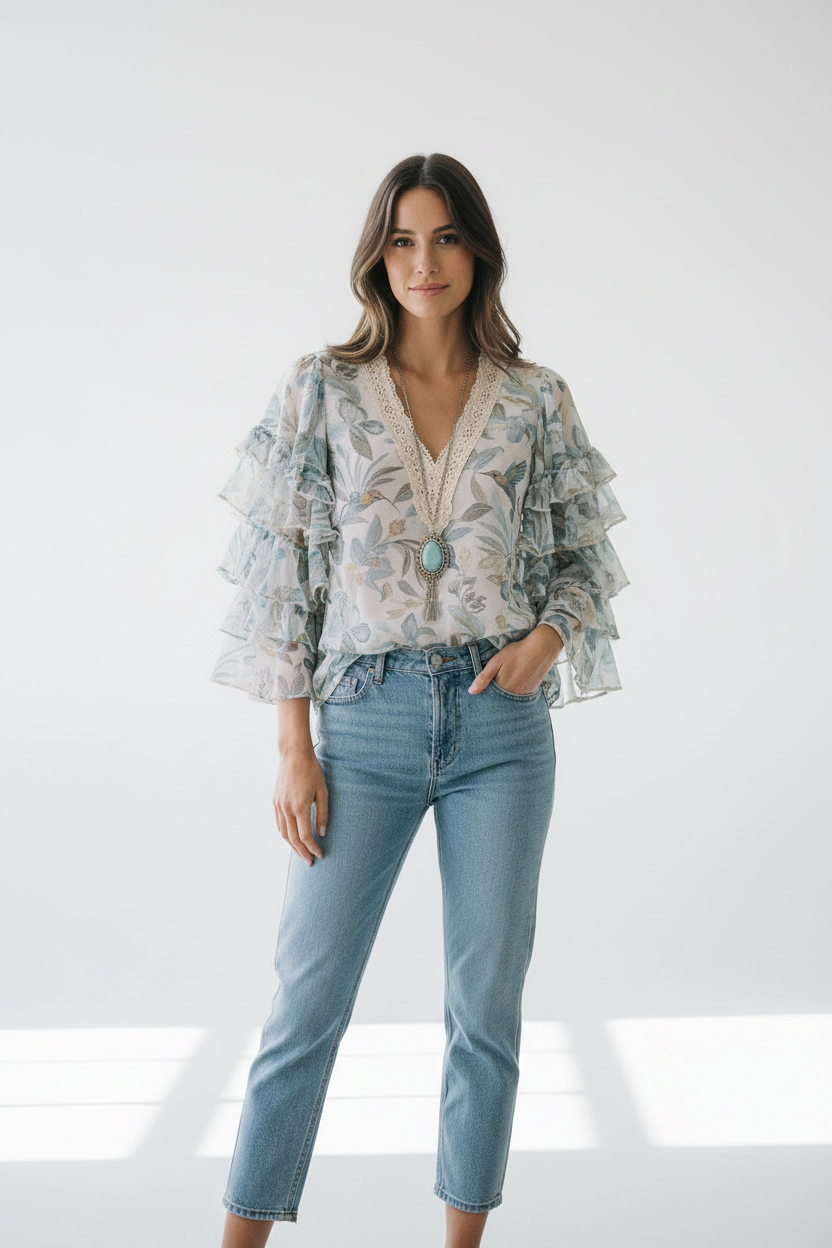 Blusa Vintage - Estilo Zara