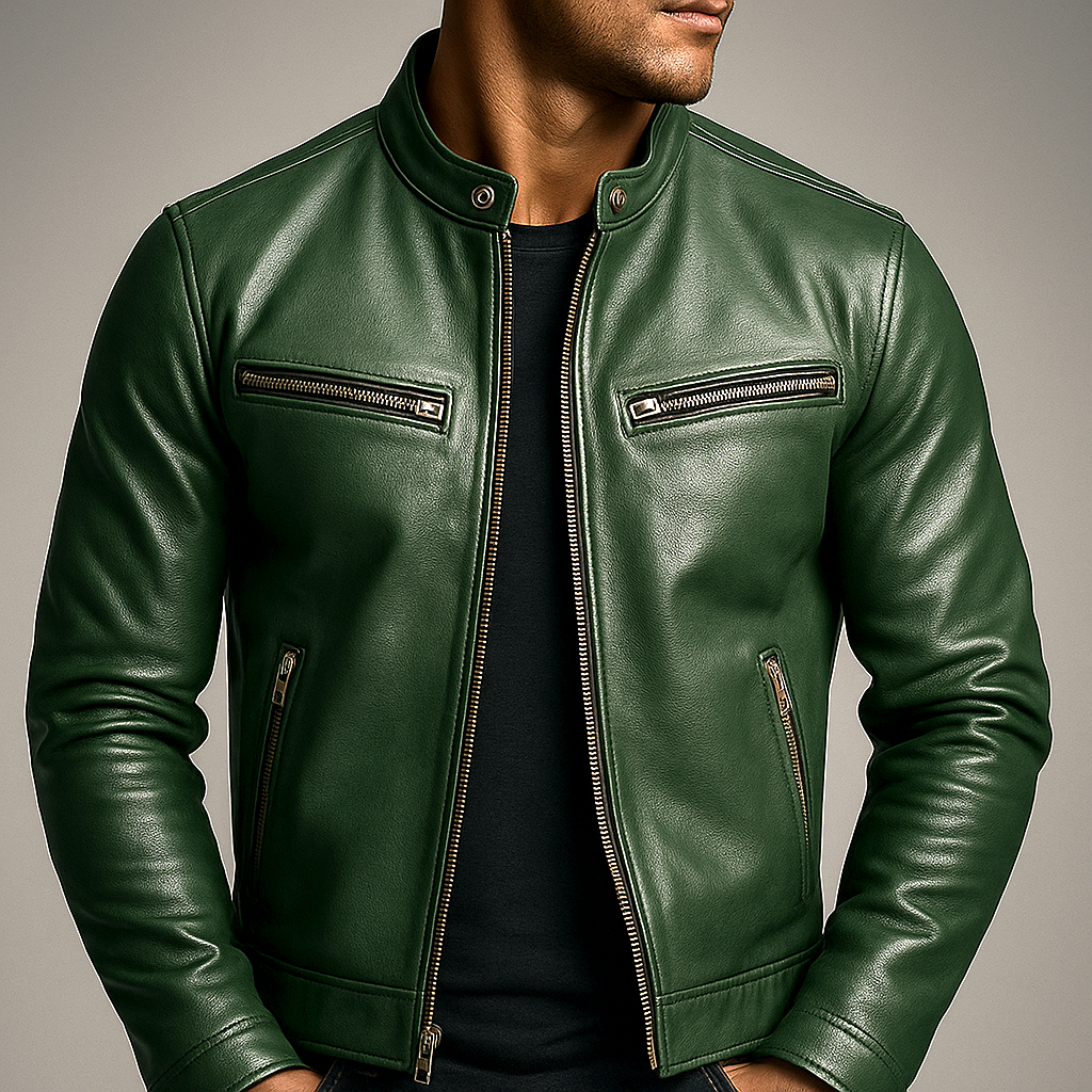 HAWTHORNE™ - CASACO DE COURO VINTAGE
