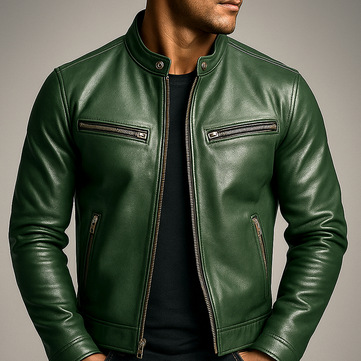 HAWTHORNE™ - CASACO DE COURO VINTAGE