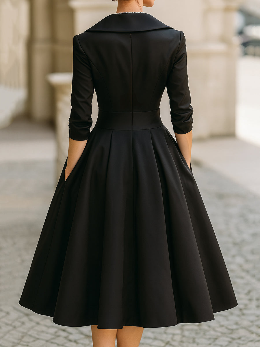 Alicia - Vestido midi elegante