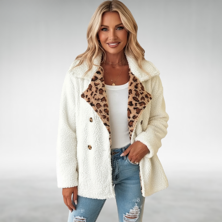 Casaco Confortável com Estampado Leopardo Lori™