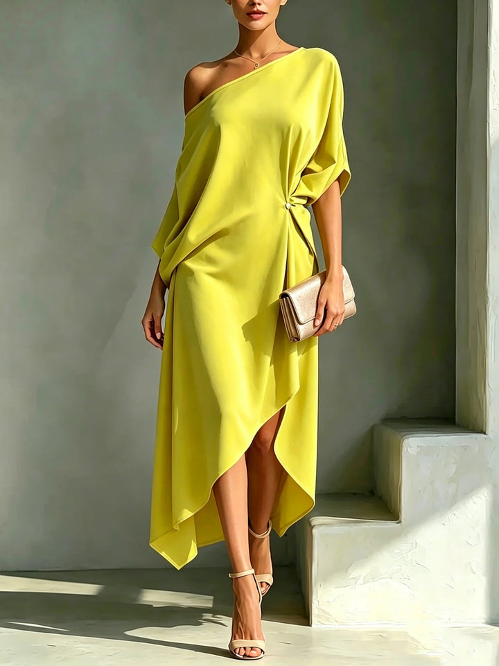 Camila | Vestido assimétrico elegante
