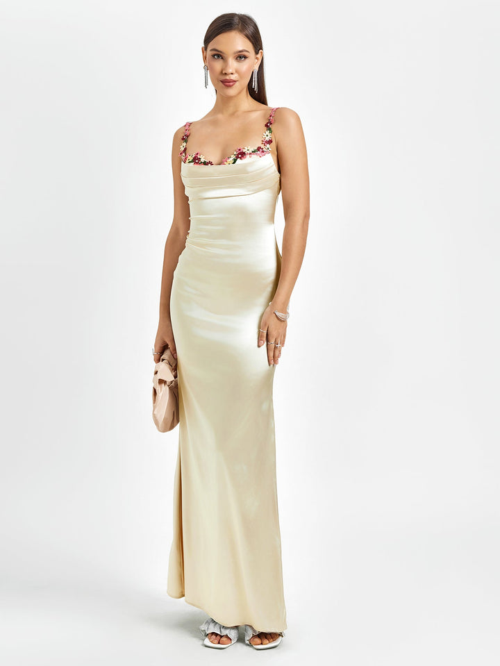 Pixie | Maxi vestido de cetim
