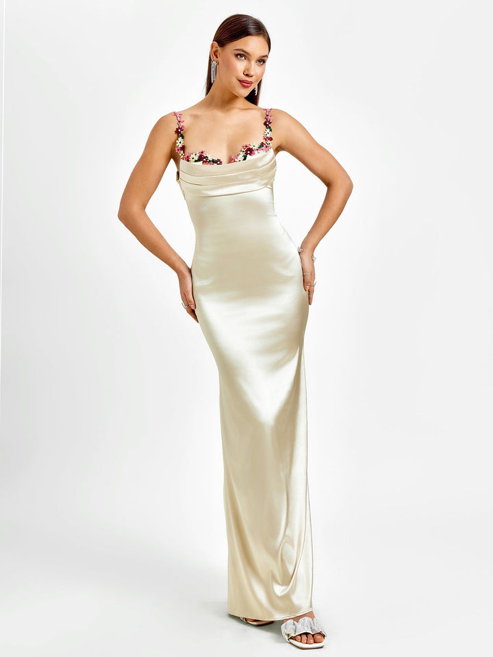 Pixie | Maxi vestido de cetim