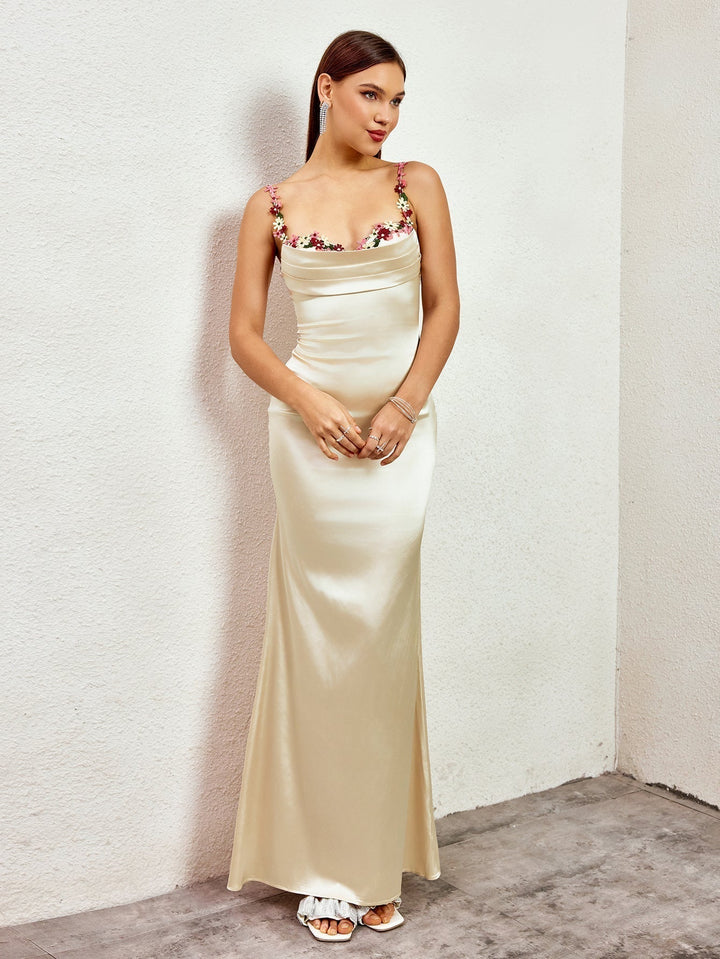 Pixie | Maxi vestido de cetim