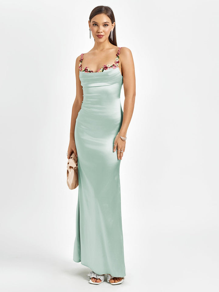 Pixie | Maxi vestido de cetim