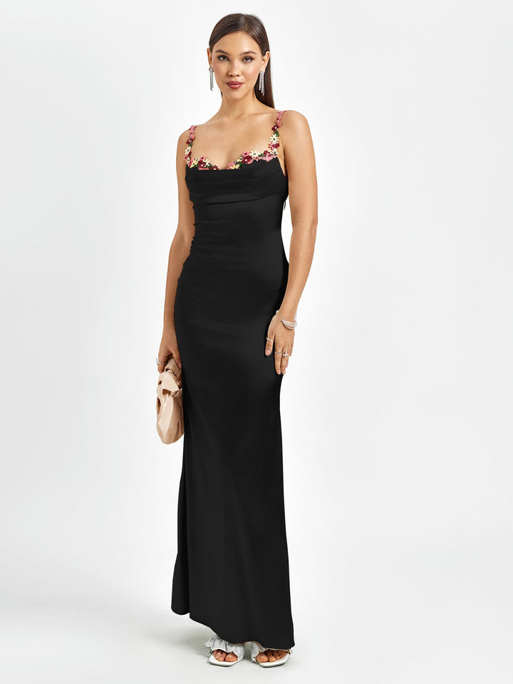 Pixie | Maxi vestido de cetim