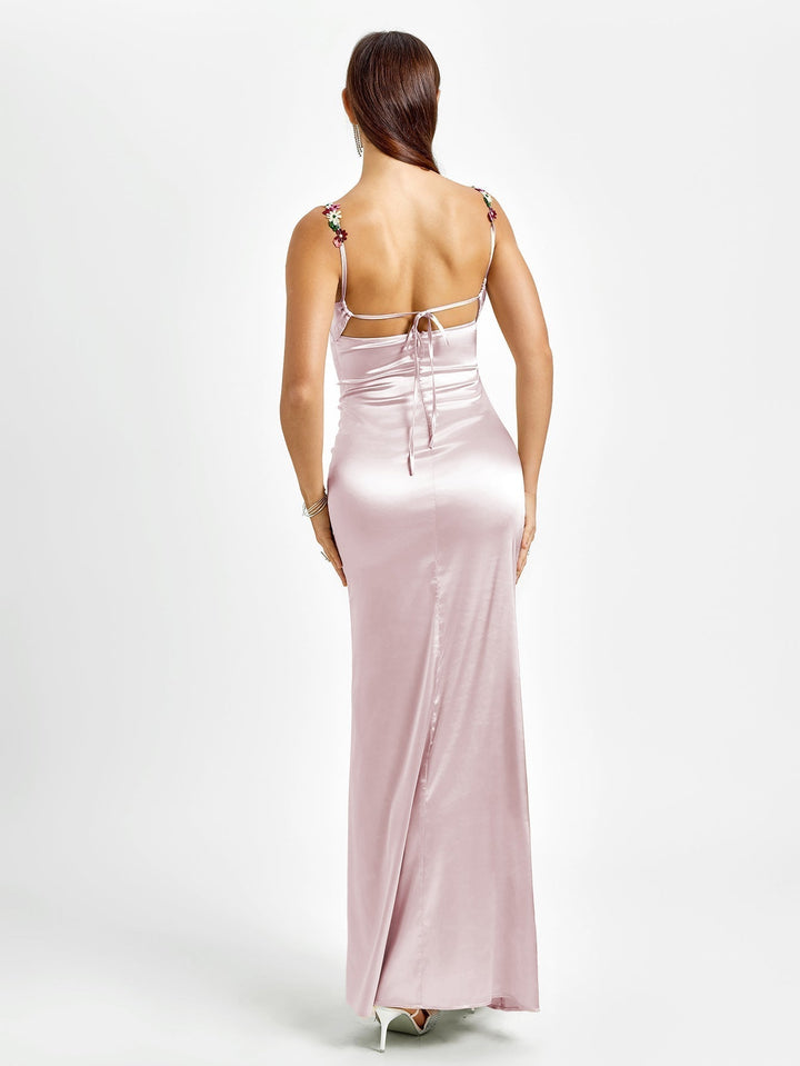 Pixie | Maxi vestido de cetim
