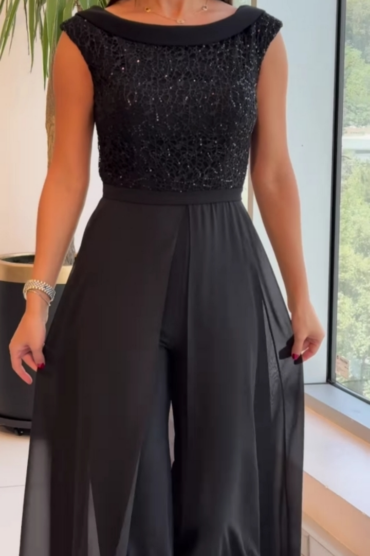 LOUNA - Macacão Elegante Sem Mangas