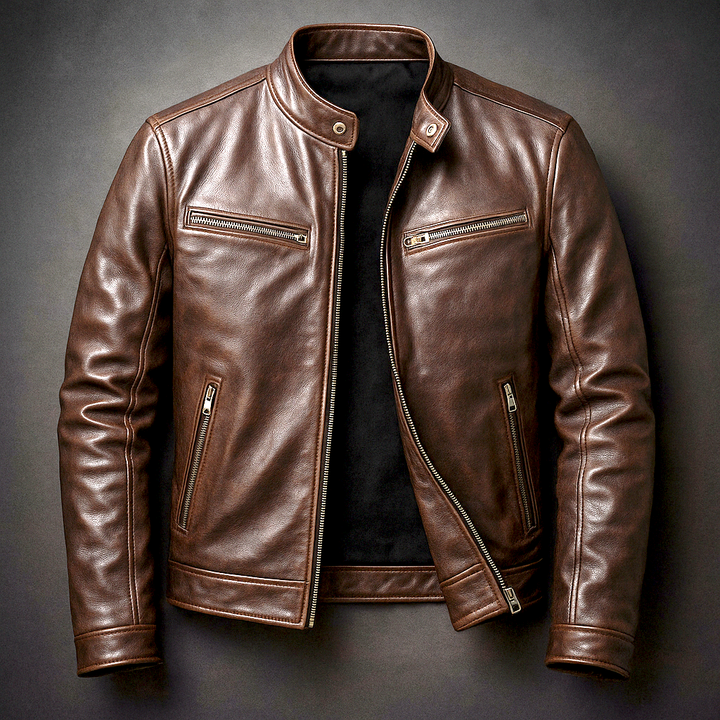 HAWTHORNE™ - CASACO DE COURO VINTAGE