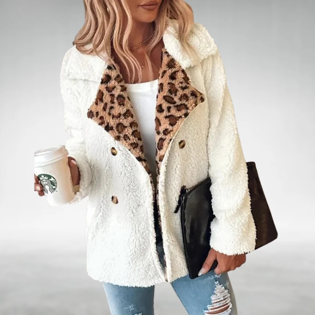Casaco Confortável com Estampado Leopardo Lori™