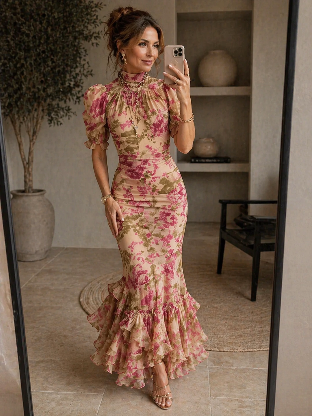 Sara - Vestido Maxi Rosa