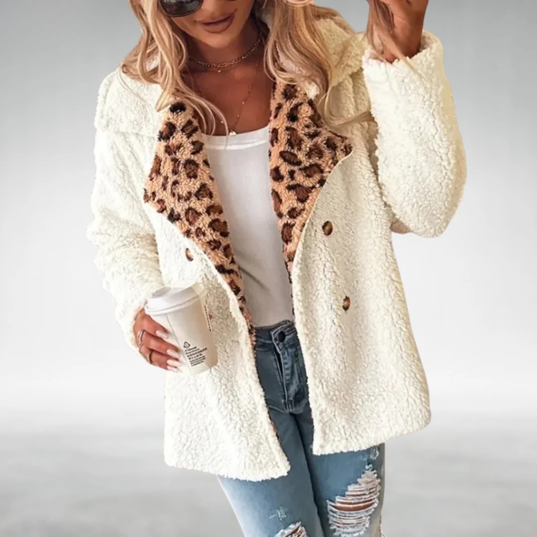 Casaco Confortável com Estampado Leopardo Lori™
