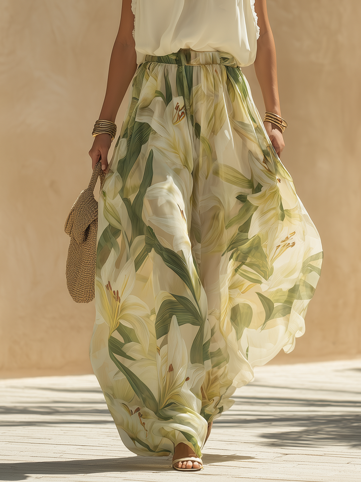 Lysandra™ | Conjunto Elegante e Etéreo com Padrão Floral