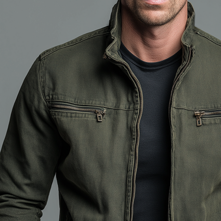 LOUIS | Vintage Cotton Zip-up Jacket