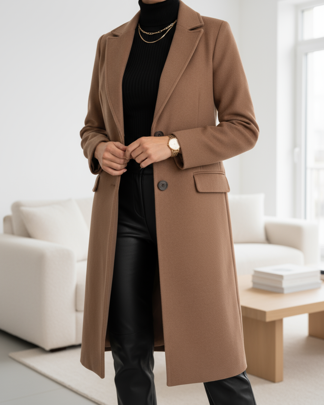 Taylor™ | Elegant design long cashmere coat