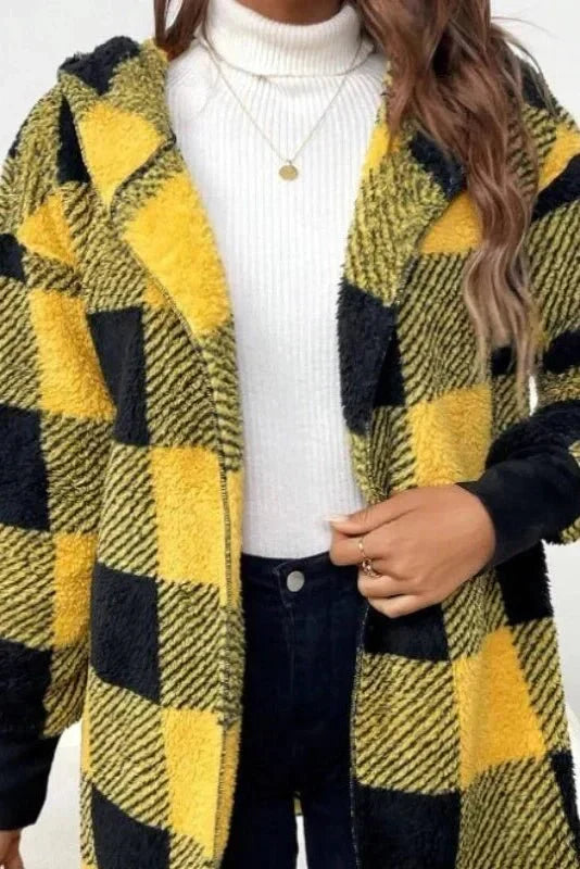 Alberte | Sweatshirt com capuz em xadrez