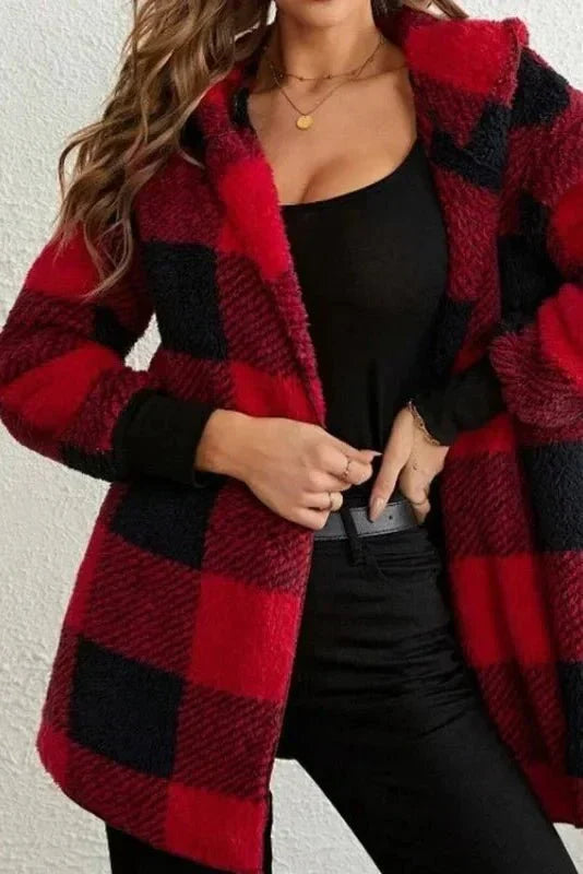 Alberte | Sweatshirt com capuz em xadrez