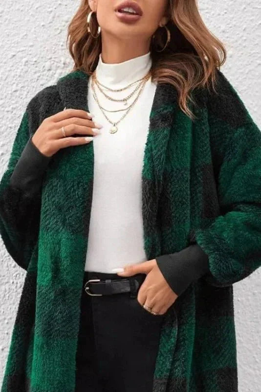 Alberte | Sweatshirt com capuz em xadrez