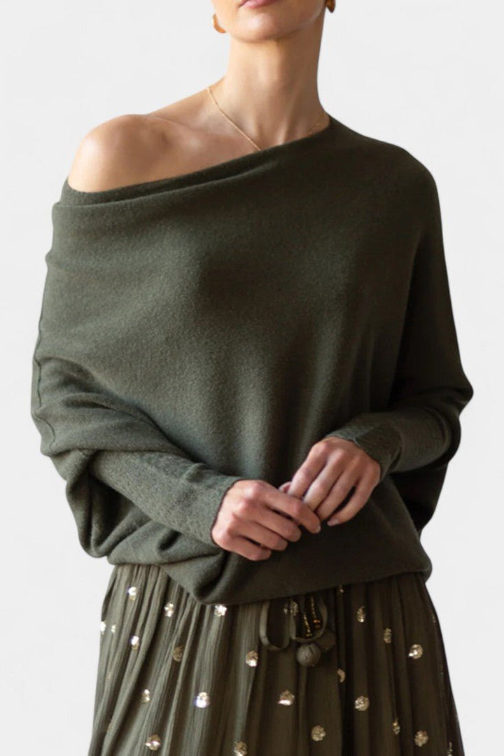 Andrea | Sweatshirt com Ombros Descaídos