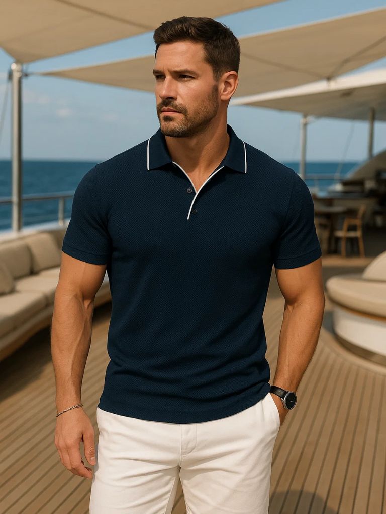 António™ | Pólo Azul Volt