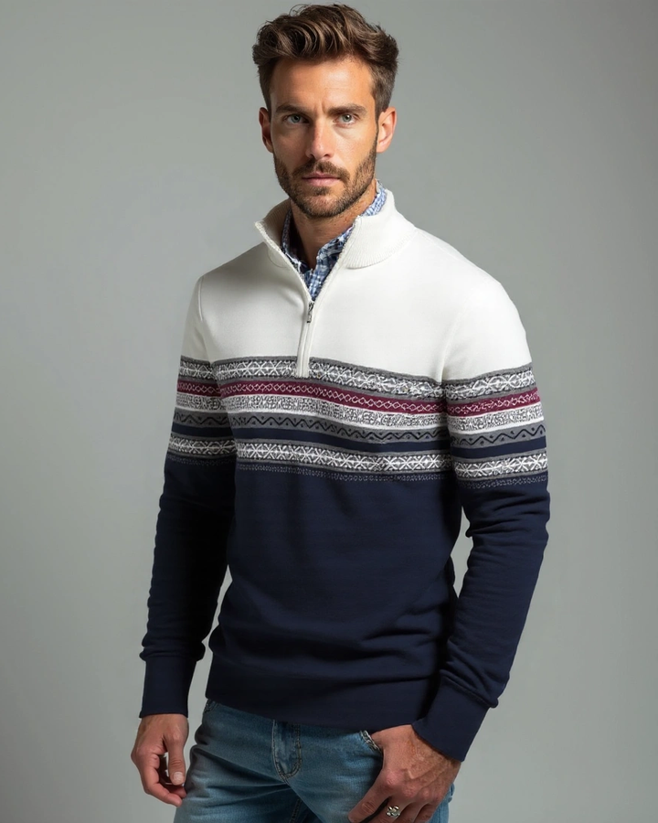 Antón™ | Polo com fecho de correr