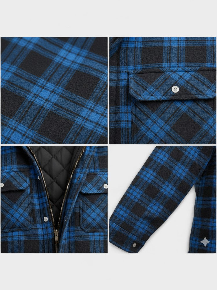 Asger™ | Casaco masculino quente de lã premium
