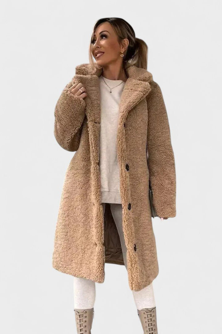 Birgitte™ | Casaco teddy elegante com design luxuoso