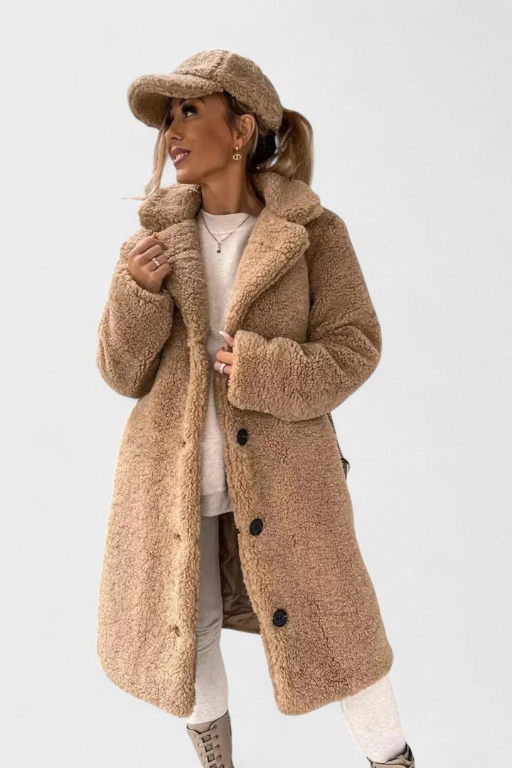 Birgitte™ | Casaco teddy elegante com design luxuoso