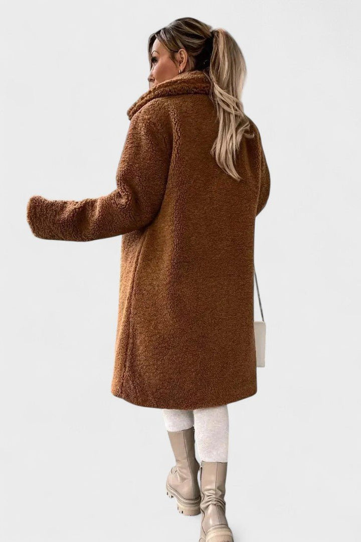 Birgitte™ | Casaco teddy elegante com design luxuoso