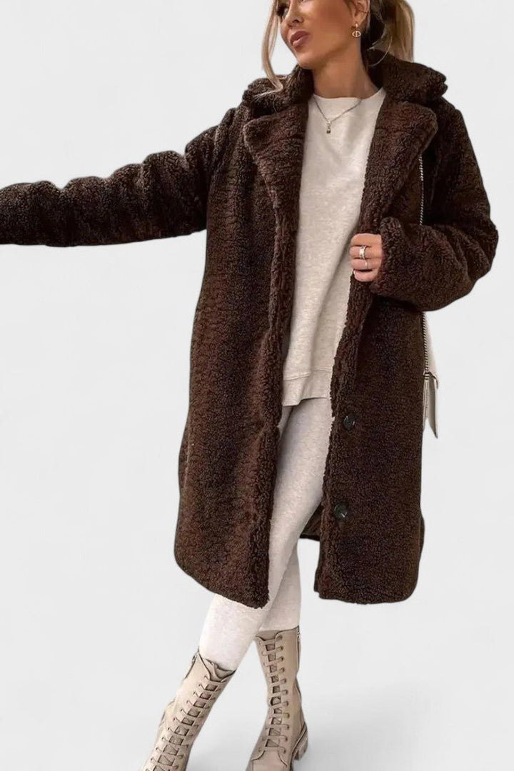 Birgitte™ | Casaco teddy elegante com design luxuoso
