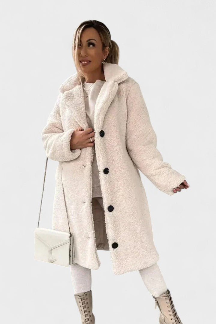 Birgitte™ | Casaco teddy elegante com design luxuoso