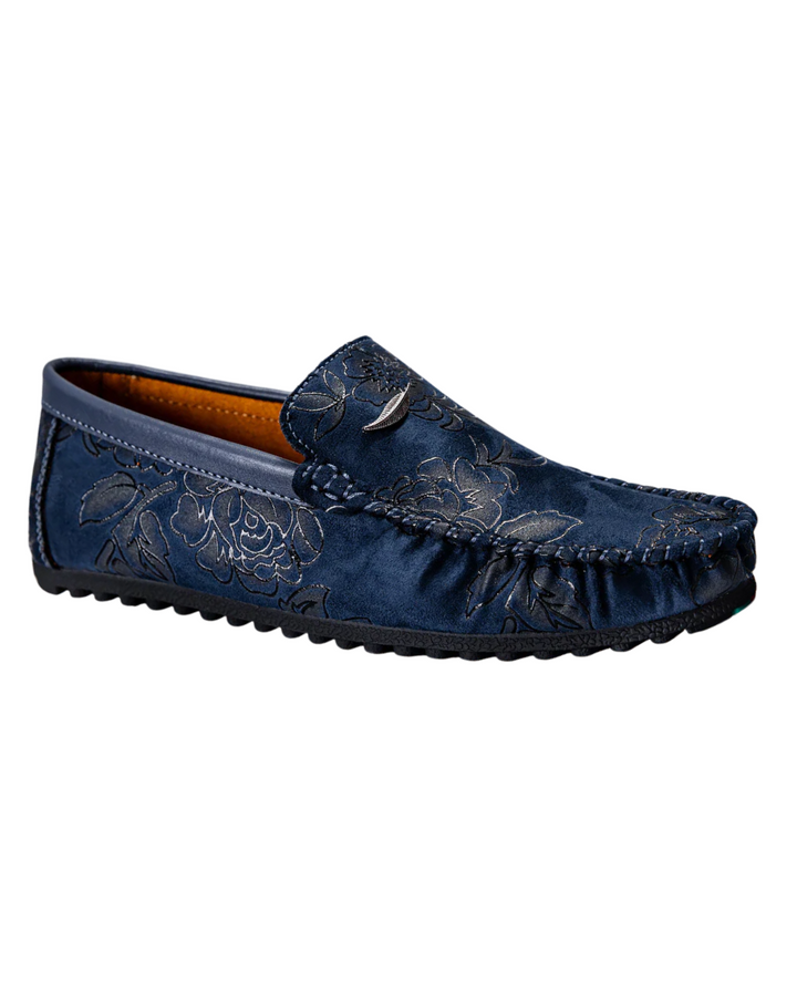 Mocassins de Couro com Design Colorido