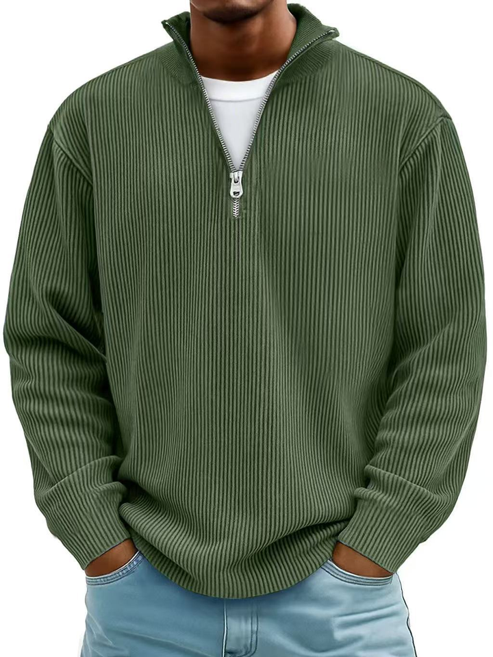 Calix™ | Pullover moderno de homem com fecho a meio