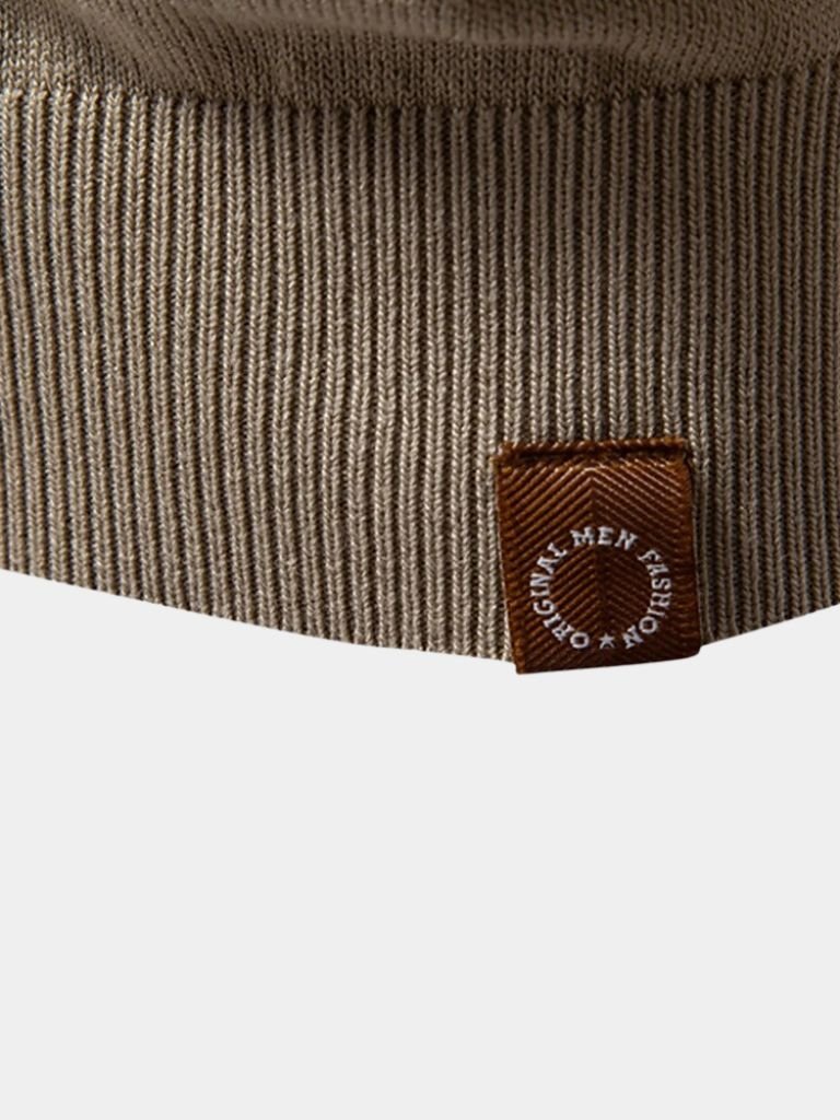 Casper™ | Polo de Veludo Castanho-claro