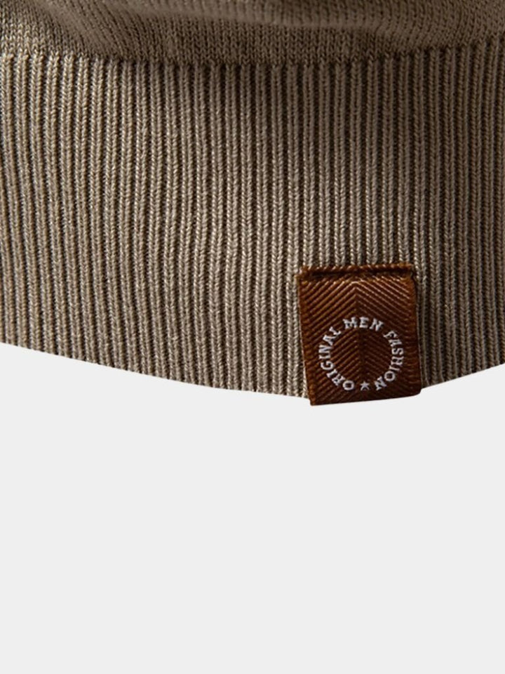 Casper™ | Polo de Veludo Castanho-claro