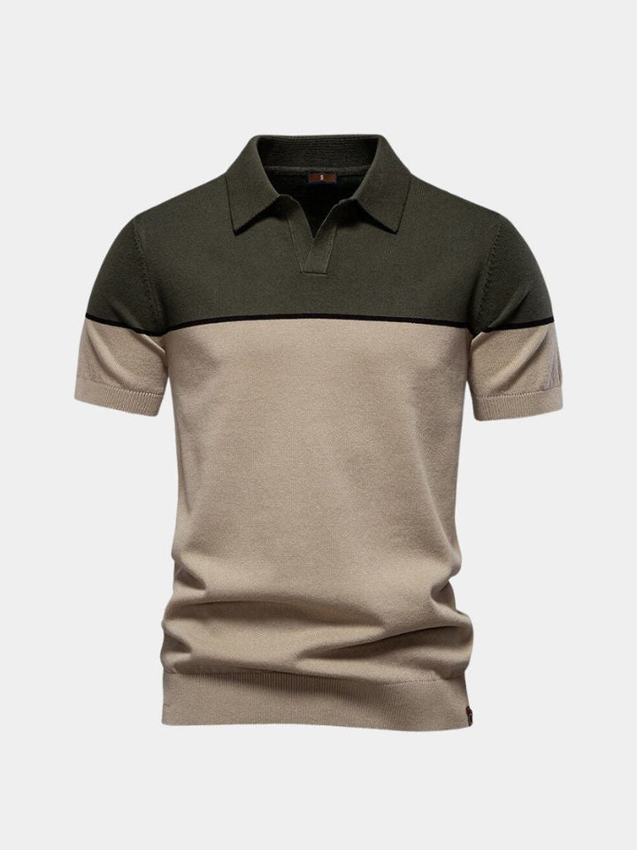 Casper™ | Polo de Veludo Castanho-claro