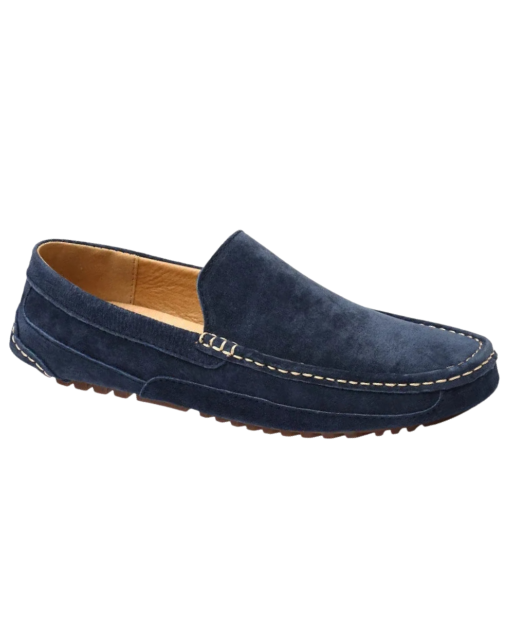 Mocassins de luxo premium em camurça