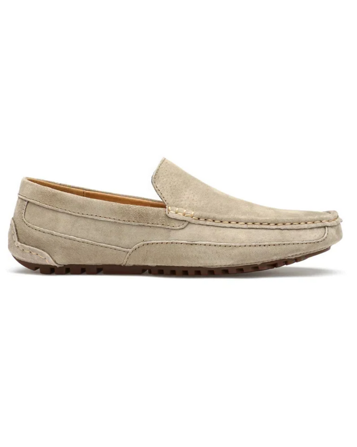 Mocassins de luxo premium em camurça