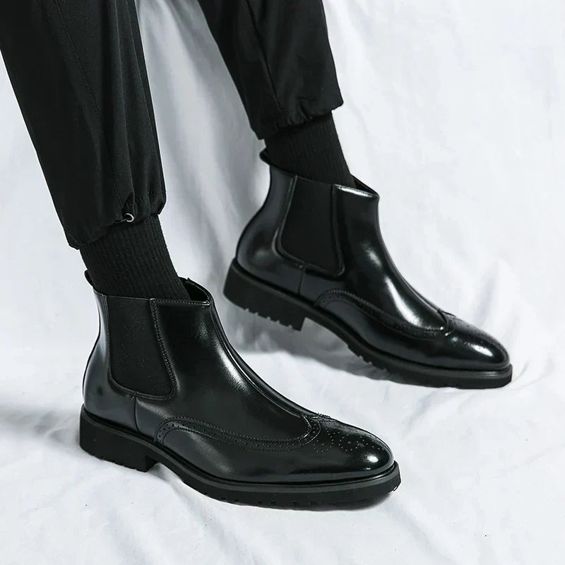 Dwight™ | Botas Chelsea em pele sintética