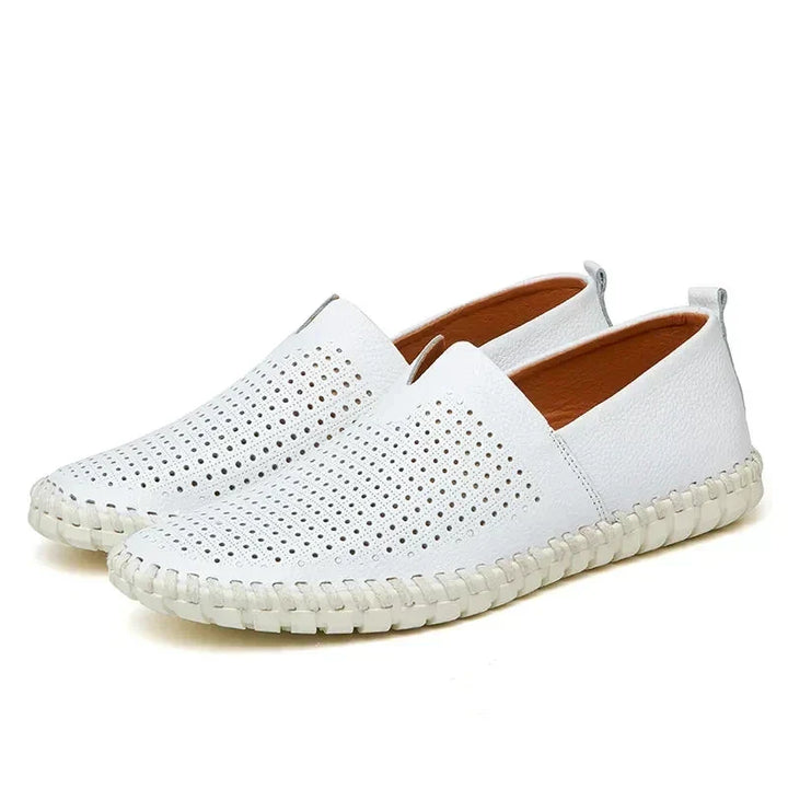 Elegantes Loafers em Couro Respirável