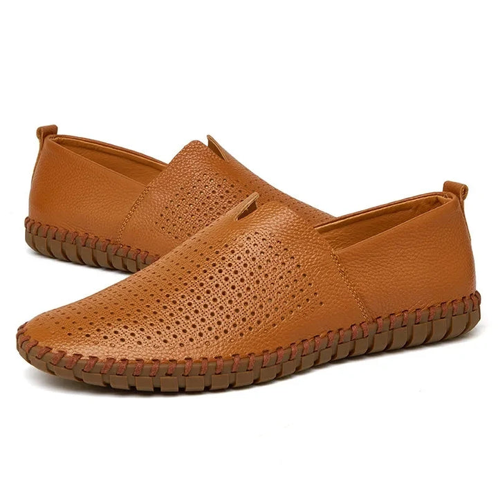 Elegantes Loafers em Couro Respirável