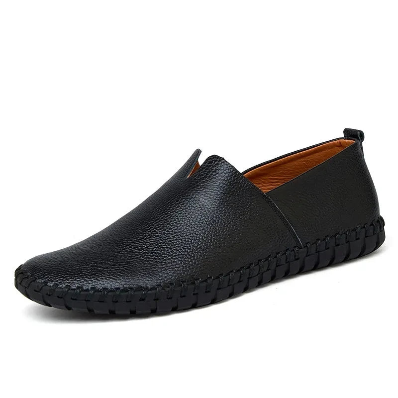 Elegantes Loafers em Couro Respirável