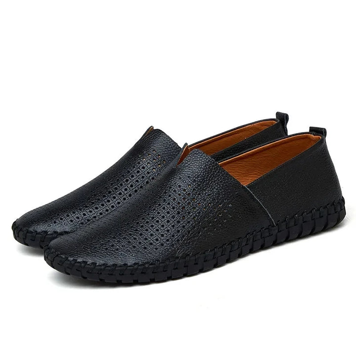 Elegantes Loafers em Couro Respirável