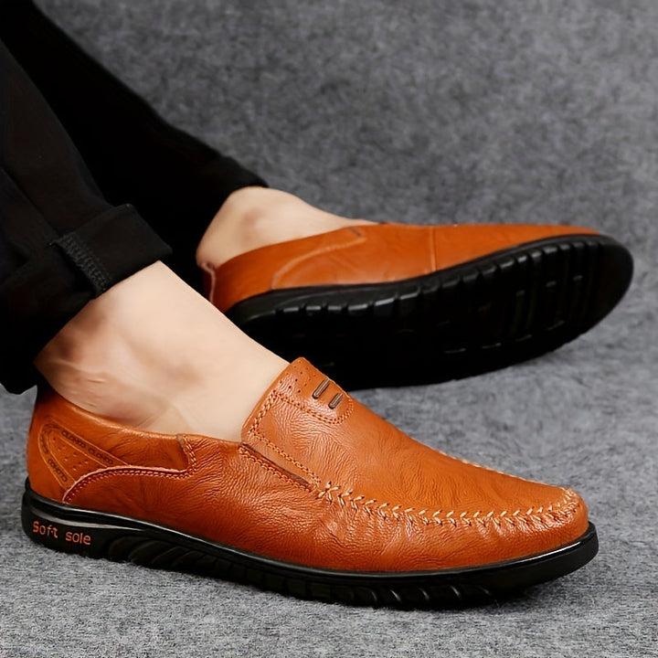 Mocassins elegantes de couro