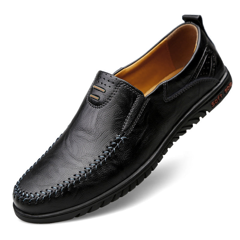 Mocassins elegantes de couro