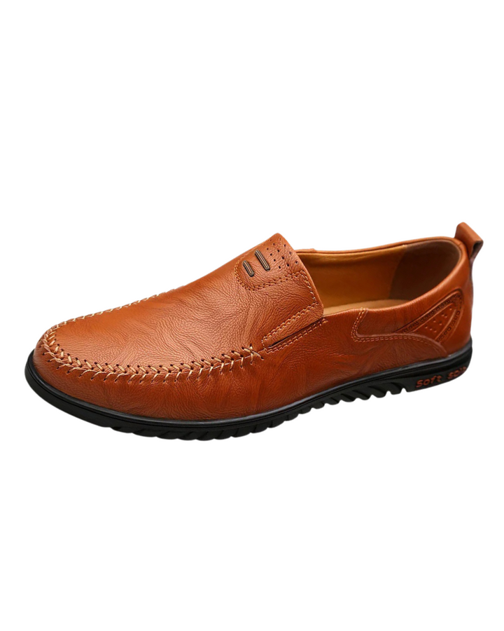 Mocassins elegantes de couro