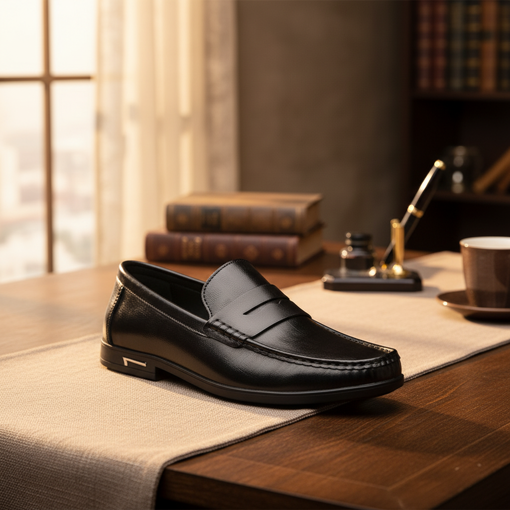 Mocassins Elegantes em Couro Premium