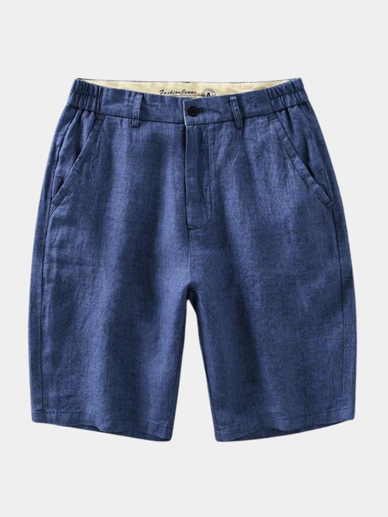 Felix™ | Calças de linho em azul