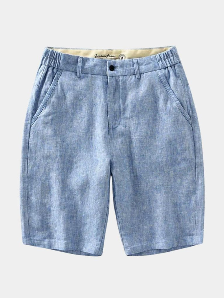 Felix™ | Calças de linho em azul